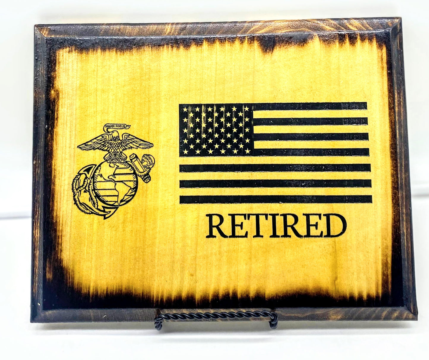 Military Retired Plaque