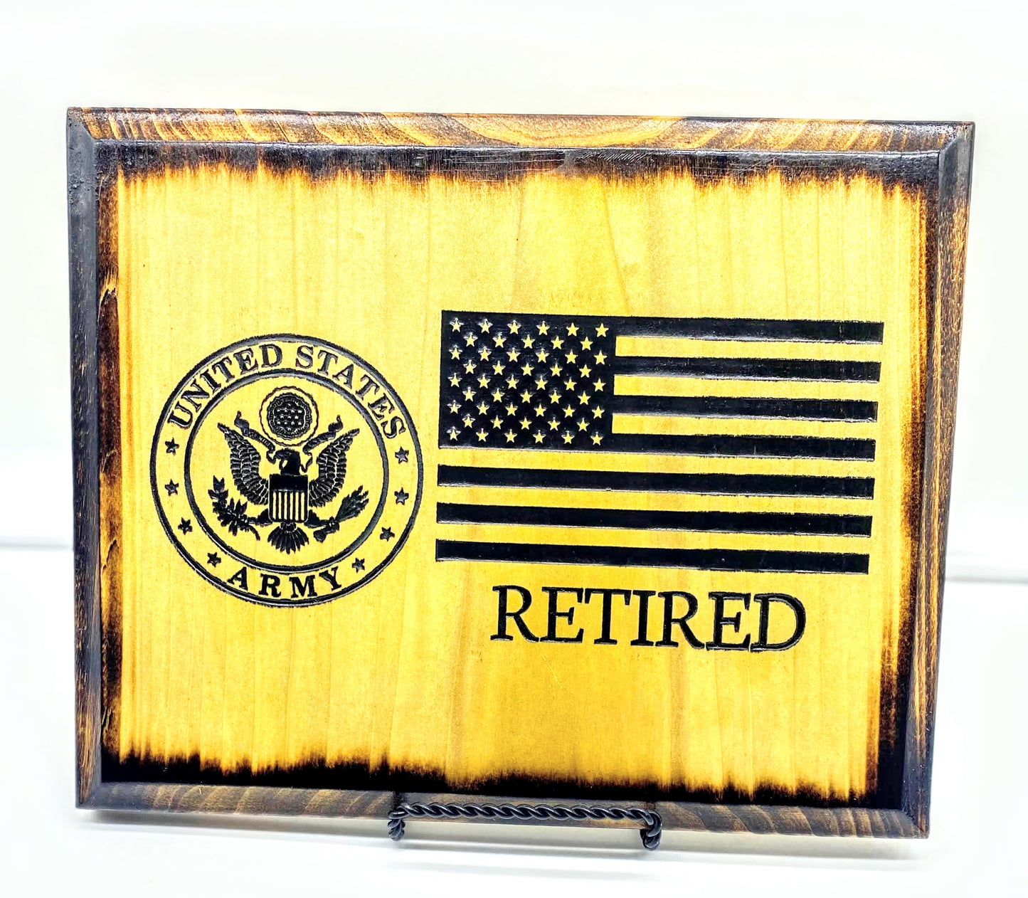 Military Retired Plaque