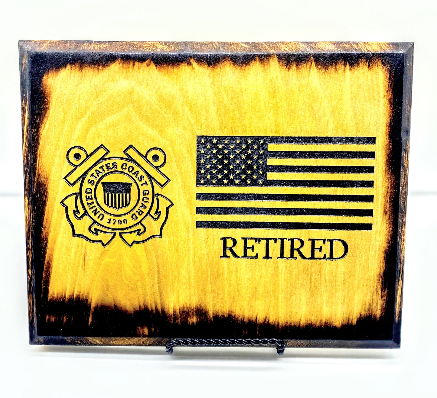 Military Retired Plaque