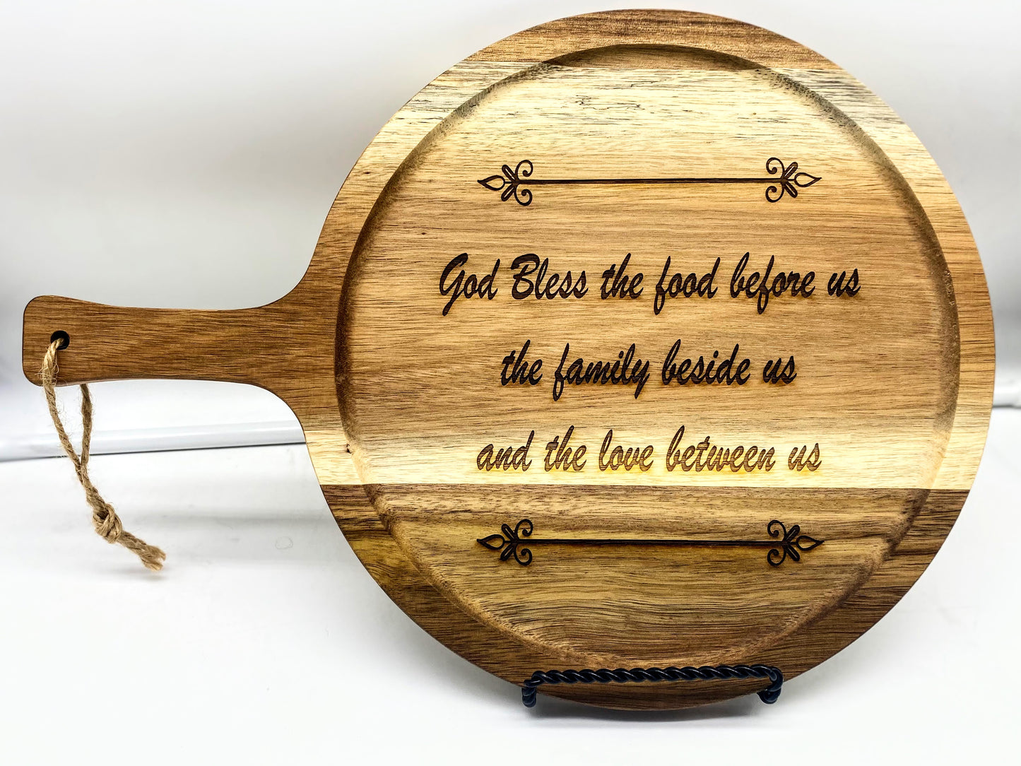 Wood Cutting Board with Handle, Acacia Wood Cutting Board, Charcuterie Board/Serving Board/Cheese, Bread, Vegetables & Fruits Chopping Kitchen